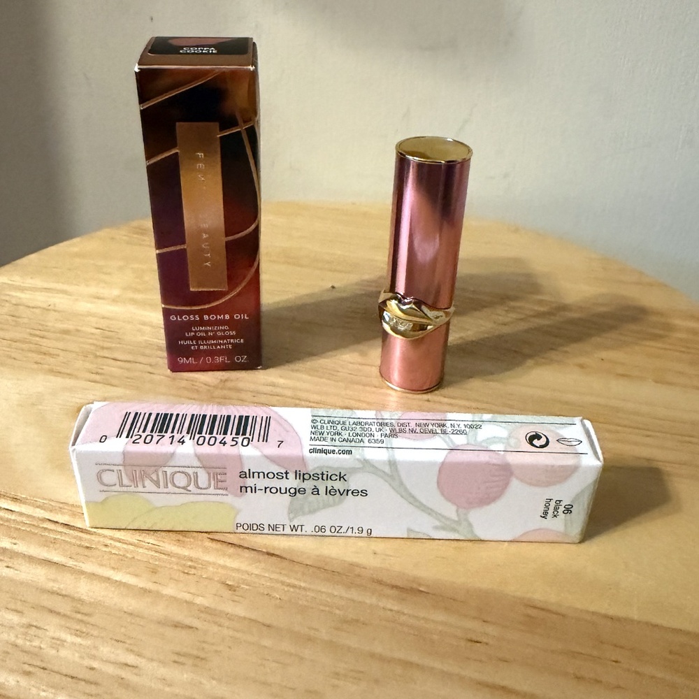 Set of three lip products Fenty beauty Pat McGrath and Clinique NEW